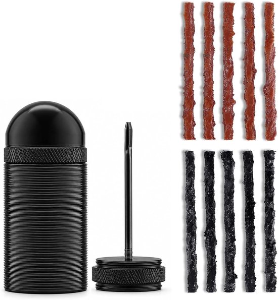 Reparatieset Banden - Fietsbanden Herstel - Onderweg Reparen - Tubeless Geschikt - 1 Stuks - Zwart