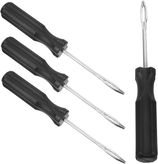 Reparatieset Banden - Lekke Banden - Onderweg Repareren - T-greep Ontwerp - 15.5cm Lengte - Zilverkleurig van Merkloos