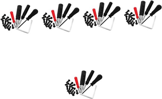 Reparatieset Banden - Motorfiets Gereedschap - Snelle Bandenreparatie - Duurzaam Materiaal - 5 Sets - Diverse Kleuren