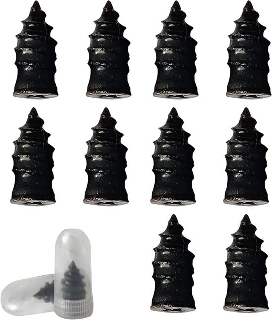 Reparatieset Banden - Nagels Schroeven - Snel Banden Repareren - Voorkomt Luchtlekkage - 10 Stuks - Zwart