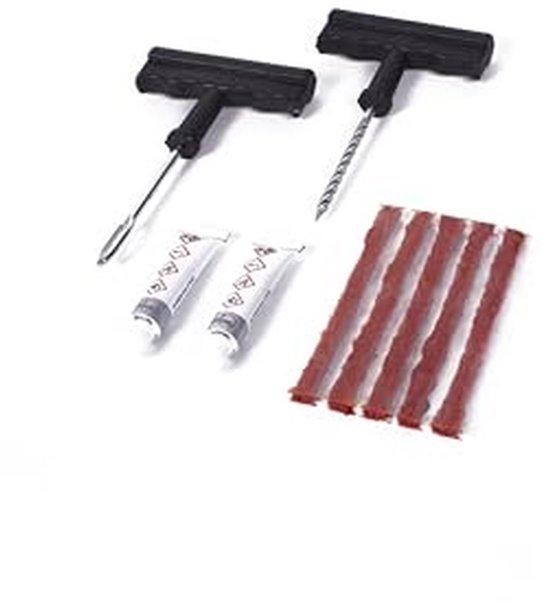 Reparatieset Banden - Proppen Set - Onderhoud Voertuig - 9 Delig - Universeel - N.v.t.