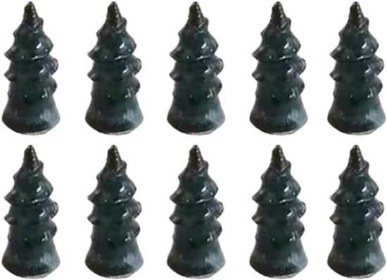 Reparatieset Banden - Rubberen Nagels - Voertuig Onderhoud - Snelle Lekreparatie - 10 Stuks - Zwart