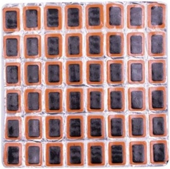 Reparatieset Banden - Rubberen Stickers - Snelle Bandenreparatie - Waterdichte Rubberconstructie - 48 Stuks - Zwart