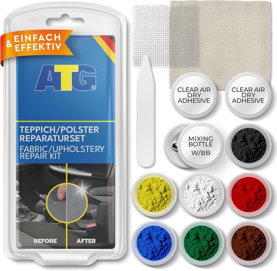 Reparatieset Bekleding Auto: Herstel Brandgaten, Scheuren en Schade in Stoelen en Stof (13-delig) van Merkloos