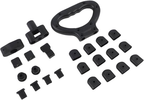 Reparatieset Bolderkar - Onderdelen Set - Kamperen en Tuin - Plat Opvouwbaar Model - 15 x 5 cm - Zwart van Merkloos