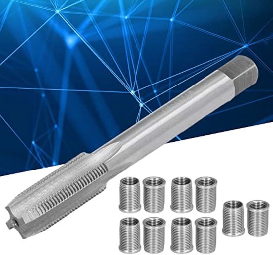 reparatieset bougiedraad reparatiegereedschap M10X1.0 + kraan M12X1.0 auto-accessoires hardware kit