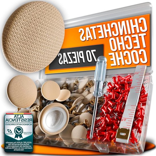 Reparatieset Dakhemel - Dakhemel Clips - Autohemel Repareren - 70 Delig Inclusief Gereedschap - 22 x 11 x 3 cm