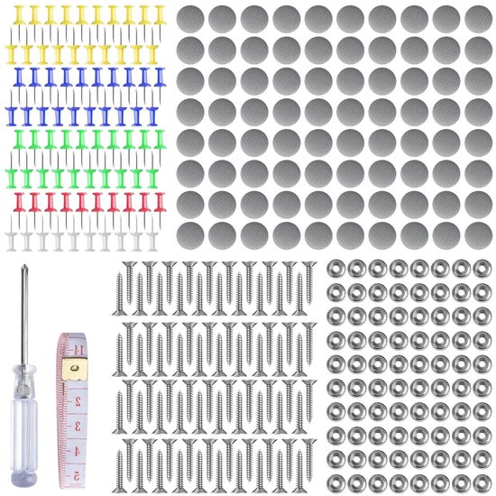 Reparatieset Hemelauto - Dakbekleding Reparatie - Interieur Vernieuwen - Robuuste Materialen - 80 Delig - Grijs van Merkloos