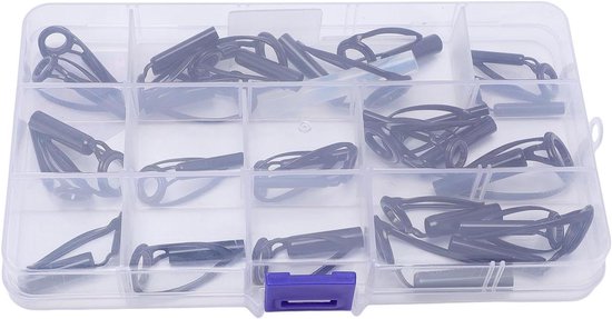 Reparatieset Hengelpunten - Geleide Oogjes - Hengels Herstellen - 26 Delige Kit - Diverse Maten - Zilver