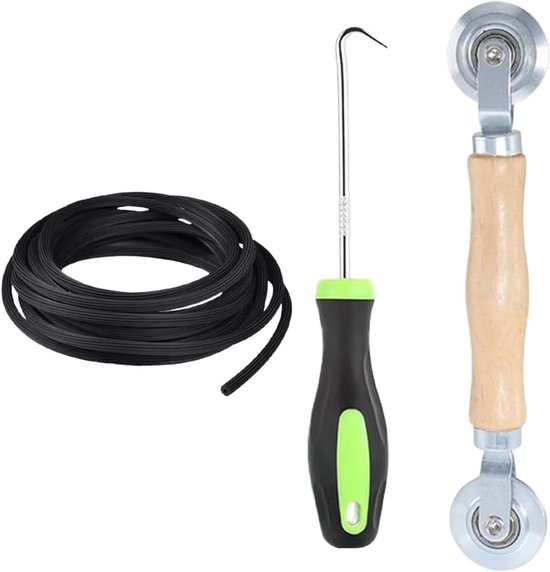 Reparatieset Horren - Hor reparatie - Insecten weren - 3 Rollen - 10 Meter - Zwart