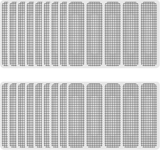 Reparatieset Horren - Plakstrips Ramen - Snel Herstellen - Sterke Lijm - 100 Stuks - Zwart van Merkloos