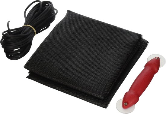 Reparatieset Horren - Raamdoek Kit - Scherm Herstellen - Compleet met Rolgereedschap - 48x84 Inch - Antraciet