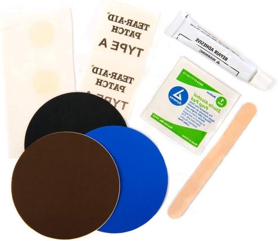 Reparatieset Isomatten - Matras Reparatie Kit - Kamperen Onderhoud - Universeel Toepasbaar - 36.5 x 28.5 x 3 cm - Multicolor