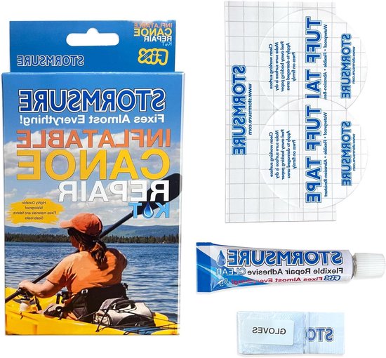 Reparatieset Kano Kajak - Lekken Repareren - Watersport Onderhoud - Duurzaam Waterdicht - One size - Transparant