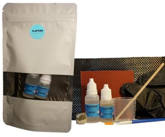 Reparatieset Koolstofvezel - Carbon Fiber Kit - Fietsen Repareren - Inclusief Handleiding - 40g - Transparant