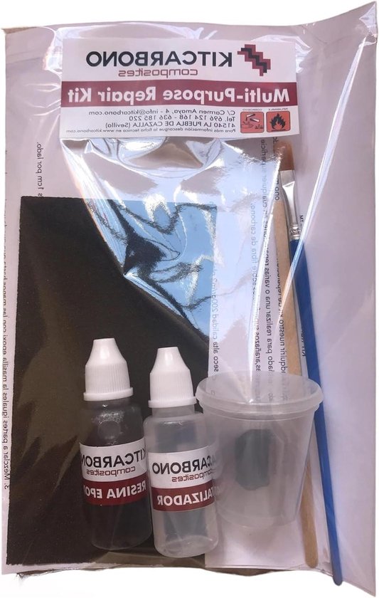 Reparatieset Koolstofvezel - Carbon Reparatie Kit - Sportartikelen Repareren - Met Stabilisator Weefsel - Niet Gespecificeerd - Transparant