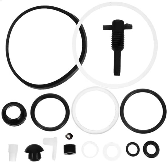Reparatieset Krik - Afdichtingskit - Hydrauliek Repareren - Voor 3 Ton - Complete Kit - Zwart