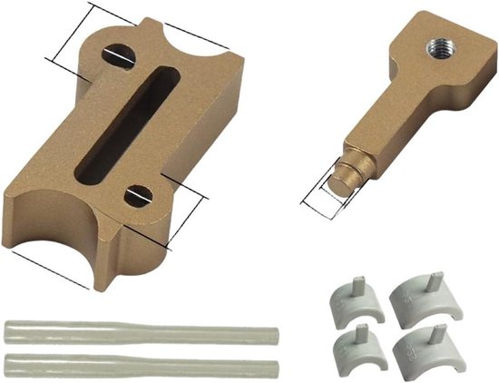 Reparatieset Kunststof Buizen - Lekdichtingsset Sanitair - Lekkages Dichten - Hot Melt Technologie - 8 Stuks - Bruin
