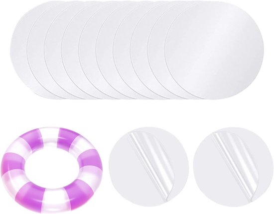 Reparatieset Luchtbed - Opblaasbare Patch - Waterdicht Maken - Zelfklevend TPU - 12 Stuks - Transparant