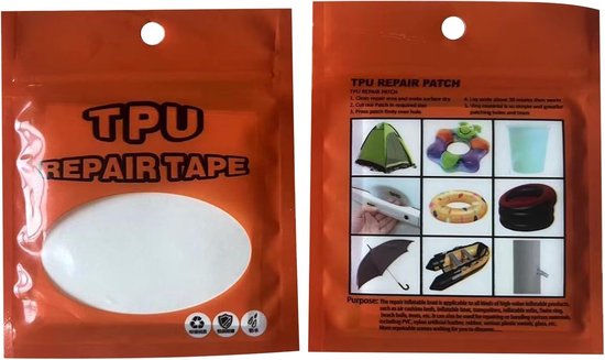 Reparatieset Luchtbed - Patch Kit - Lekken Dichten - Waterdicht Zelfklevend - 7 x 7 cm van Merkloos