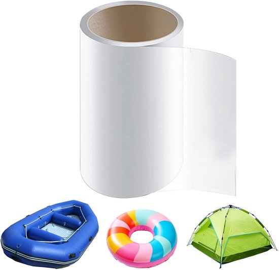 Reparatieset Luchtbed - Waterdichte Tape - Lekkages Stoppen - Sterke Hechting - 1 Meter - Doorzichtig