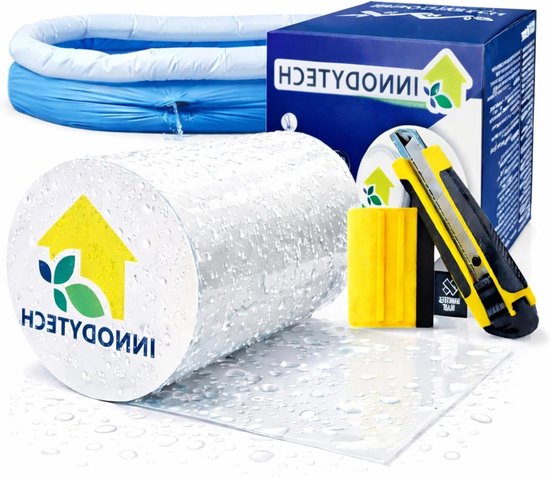 Reparatieset Luifels - Waterdichte Tape - Snelle Reparatie - Zelfklevend - 10cm x 1.5m - Transparant