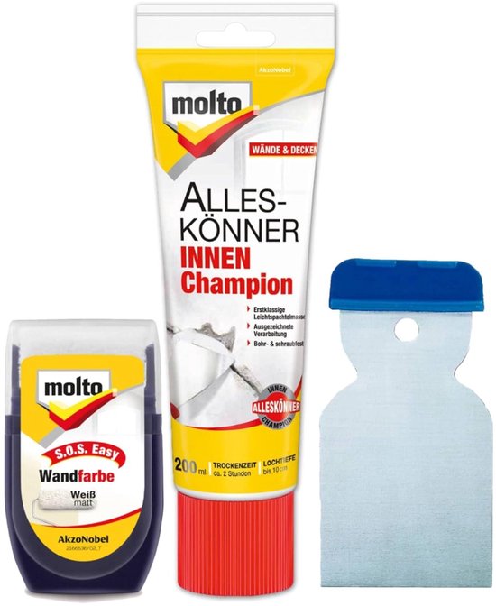 Reparatieset - Muurvuller - Gaten Vullen - Alleskunner - 200 ml - Wit