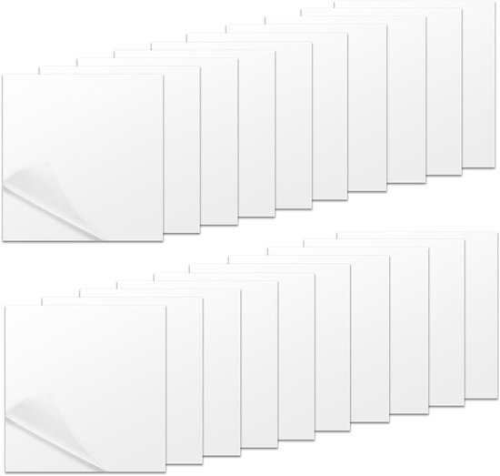 Reparatieset Opblaasbaar - Lekken Plakken - Zwembad Herstellen - Zelfklevend TPU Materiaal - 20 Stuks 7x7cm - Transparant van Merkloos