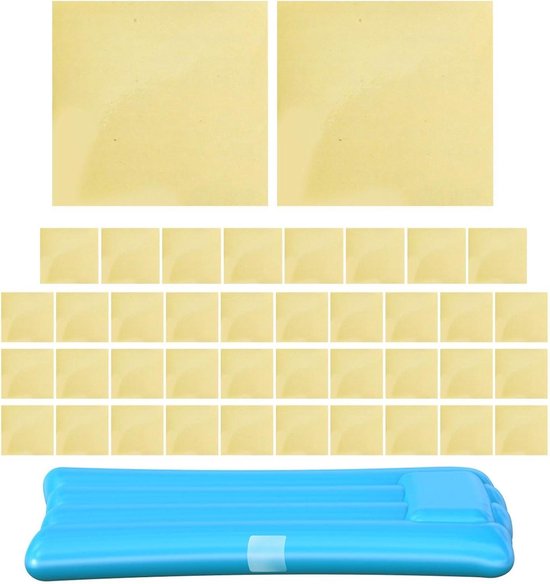 Reparatieset Opblaasbaar - Luchtbed Pleisters - Snelle Reparatie - Zelfklevende Film - 40 Stuks - Transparant