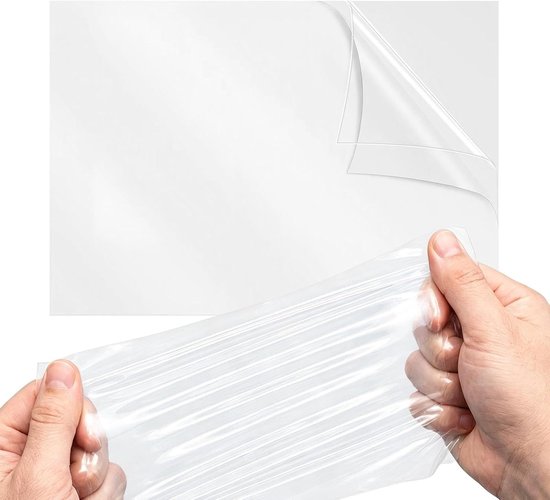 Reparatieset Opblaasbaar - Plakstrips Zwembad - Lekkages Dichten - Gereedschapsvrije Reparatie - 125 x 85 cm - Transparant
