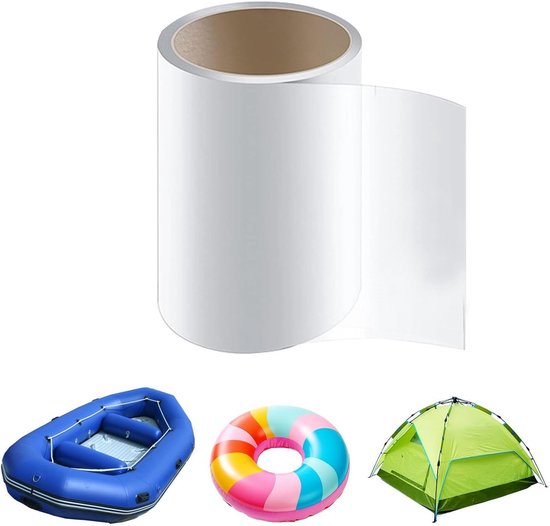 Reparatieset Opblaasbaar - Waterdichte Tape - Lekkages Dichten - Scheurbestendige Pleister - 1 Meter - Transparant