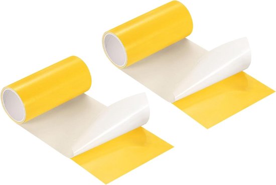 Reparatieset Opblaasbare Items - Reparatietape - Lekkages Dichten - Zelfklevend TPU Materiaal - 2 Stuks 10cm Breed - Geel van Merkloos