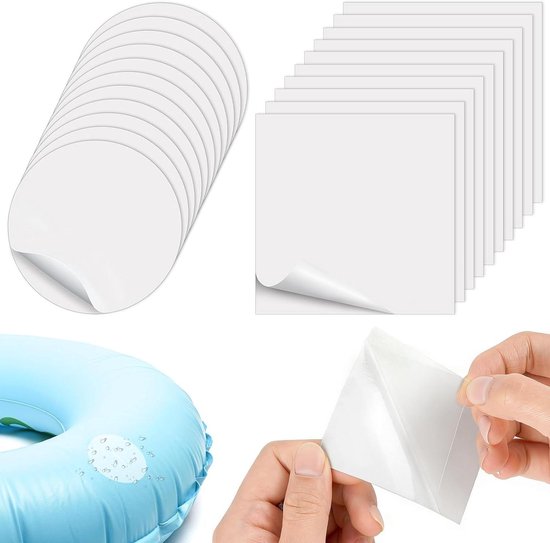 Reparatieset - Plakset - Opblaasbaar Repareren - Waterdicht TPU Materiaal - 20 Stuks - Transparant