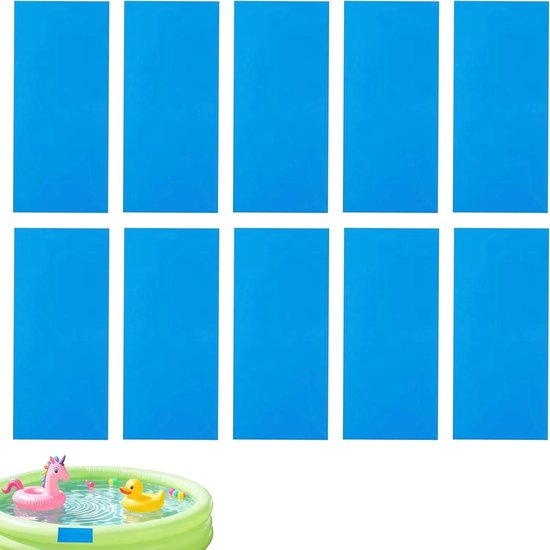 Reparatieset - Plakstrips - Waterdicht Maken - Zelfklevend PVC - 10 stuks 10x25cm - Transparant