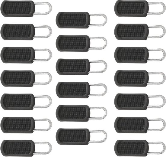 Reparatieset Rits - Ritsvervanger Trekker - Kleding Repareren - Antislip Grip - 3.5 cm - Zwart