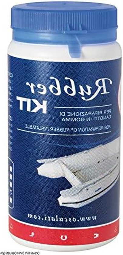 Reparatieset Rubber - Neopreen Onderhoud - Watersport Reparatie - Unieke Samenstelling - 600 g - Grijs