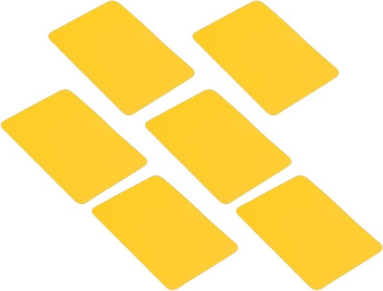 Reparatieset rubberboot - Kajak PVC patches - Watersport reparatie - Waterdicht en duurzaam - 6 stuks - Geel