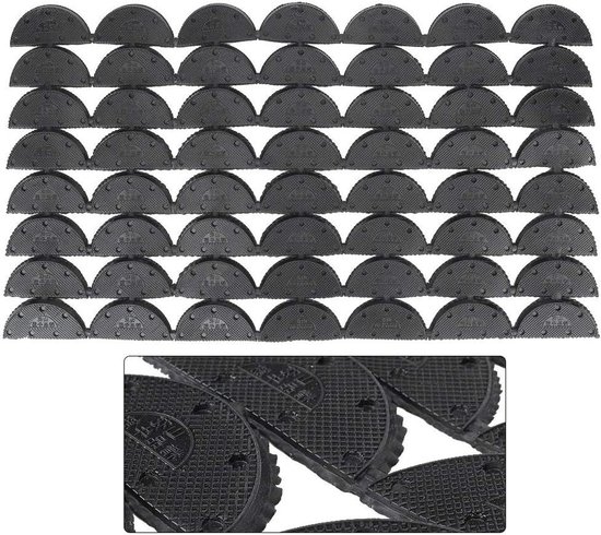 Reparatieset Schoen - Hielbeschermers - Schoenen Repareren - Duurzaam Rubber - 56 Stuks - Zwart