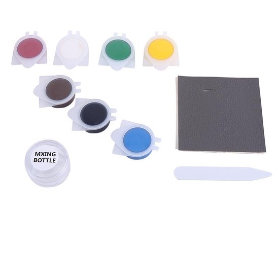 Reparatieset Stoel - Stoffen Lijmen Kit - Interieur Herstellen - Flexibel Kleur Vulmiddel - Diverse Maten - Zwart van Merkloos