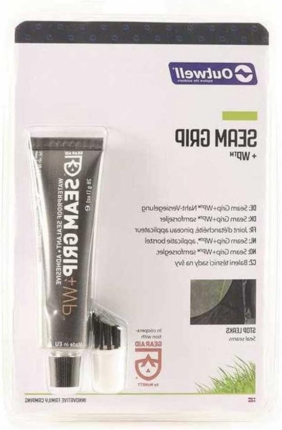 Reparatieset Tent - Waterdichte Lijm - Outdoor Reparatie - Sneldrogend Formule - 24 x 14 x 6 cm - Grijs