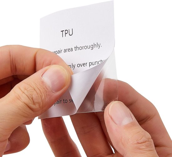 Reparatieset Tenten - Luchtbed Pleisters - Lekke Band Herstel - Waterdichte Tape - 7 x 7 cm - Transparant van Merkloos