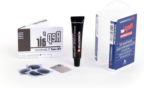Reparatieset Tubeless - Band Plakset - Fietsband Repareren - Inclusief Lijm - One Size - Zwart
