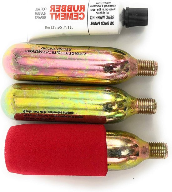 Reparatieset Velgen - Band Reparatie - Motorbanden Vullen - CO2 Cartridge Systeem - 16 Milliliter - null