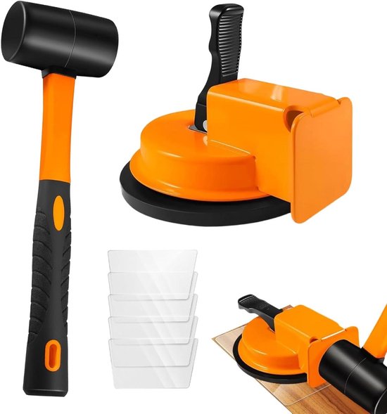 Reparatieset Vloeropeningen - Vloervoegen Tool - Vloeren Leggen - Zachte Rubberen Zuignap - Set van 5 Pads - Veelkleurig van Merkloos