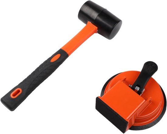 Reparatieset Vloerspleten - Vloerkit Spleetgereedschap - Vloeren Repareren - Met Zuignap - 30 cm - Grijs