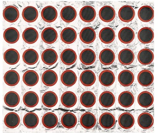 Reparatieset voor Fietsbanden - 48 Stuks Met 25 mm Rubber Patches - Onmisbaar Voor elke Fietser van Merkloos