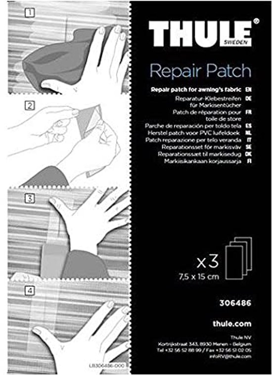 Reparatieset voor luifels