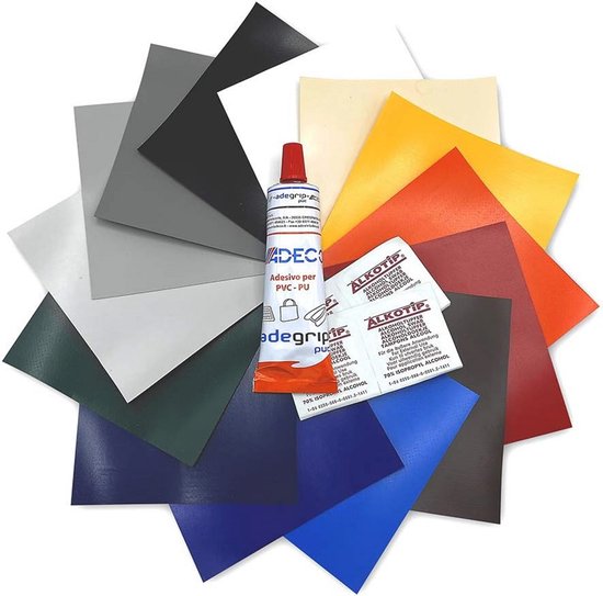 Reparatieset voor vrachtwagen- en aanhangerzeilen 50x50cm van Merkloos