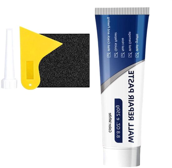 Reparatieset voor wandgaten - Wandvuller Kit - Muren Herstellen - Zelfklevend Aluminium Net - 17.7 x 11.2 x 4 cm
