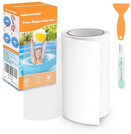 Reparatieset voor Zwembad en Luchtmatras – Zelfklevende Patches en Waterdichte Tape van Merkloos